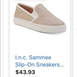 INC Sammee Slip On size 10 Champagne